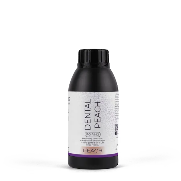 Фотополимер HARZLabs Dental Peach Form2, персиковый (500 мл)