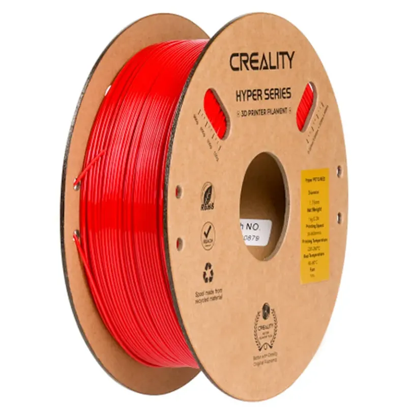 Катушка Hyper-PETG-пластика Creality 1.75 мм 1кг, красная