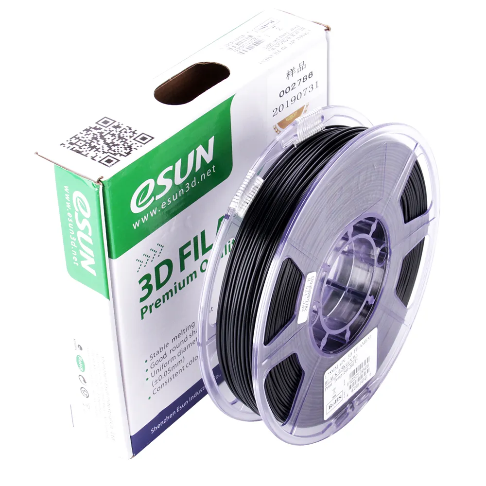 Катушка пластика ESUN PC черная 1.75 мм, 0.5 кг (PC175B05TW1)