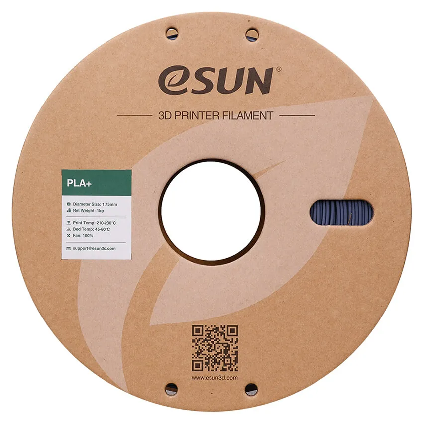 Катушка PLA+ пластика ESUN 1.75 мм 1кг., серая (PLA+175H1/PLA+175H1P1)