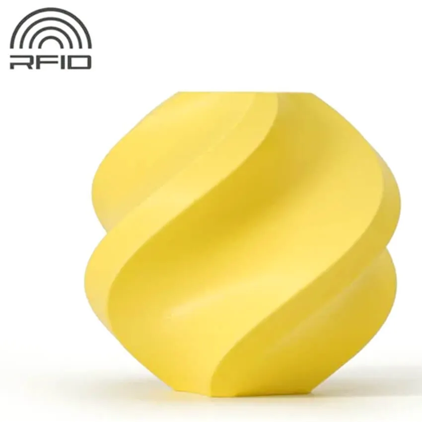 Катушка PLA Matte пластика Bambu lab - RFID 1.75 мм 1кг, лимонный