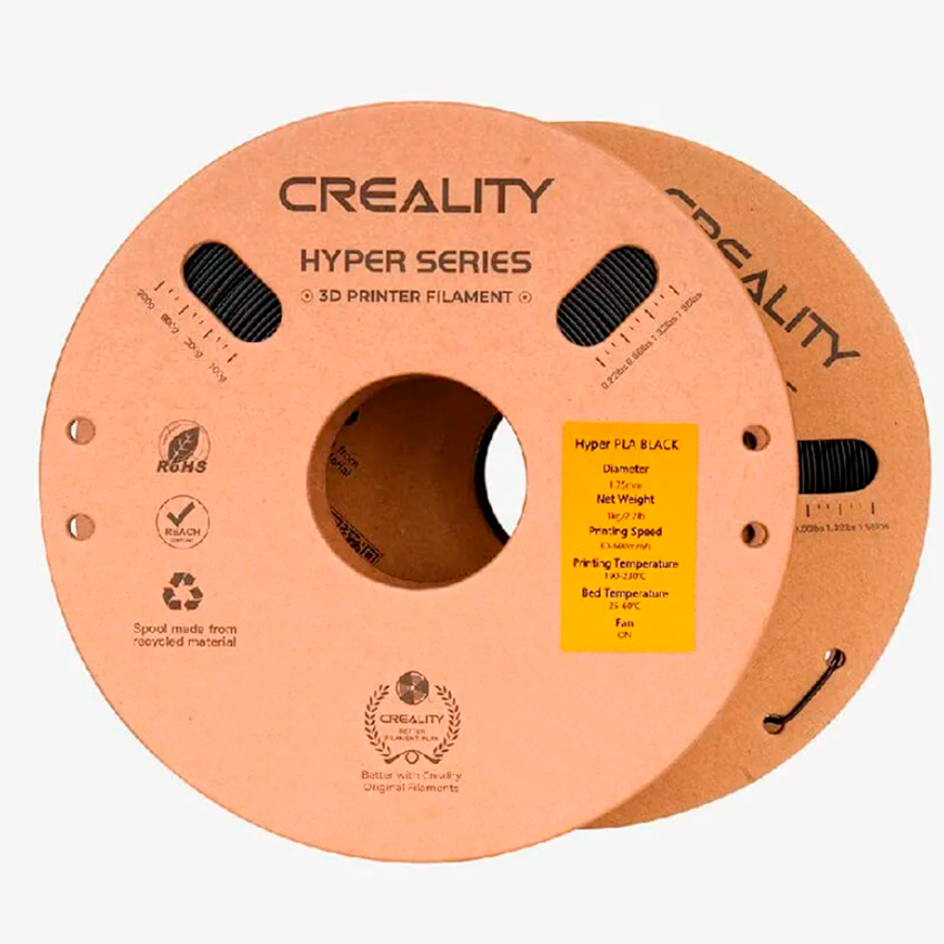 Набор Hyper PLA-пластика Creality 1.75 мм, 2 шт (по 1 кг), черная