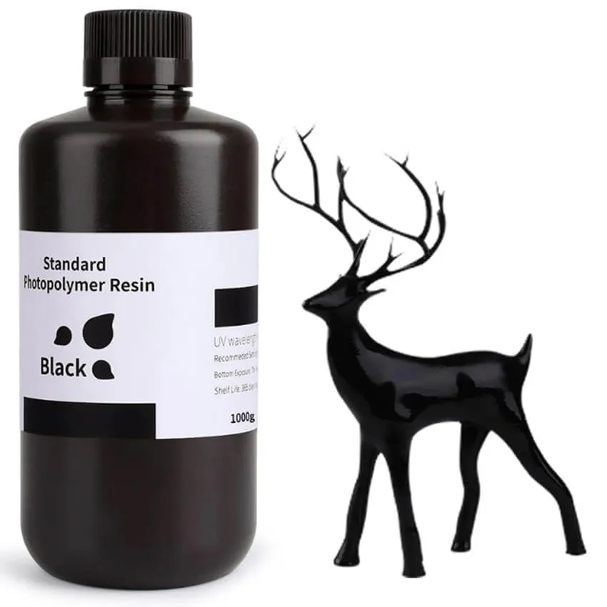 Фотополимерная смола Elegoo Standard Resin, черная (1 кг)