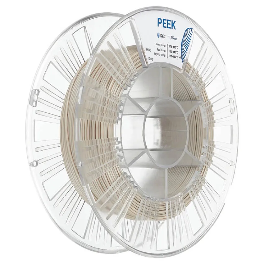 Катушка пластика REC PEEK 1.75мм 0.25 кг, натуральная