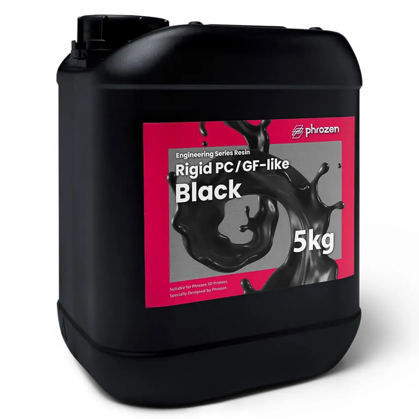 Фотополимерная смола Phrozen Rigid PC/GF-like, черная (5 кг)