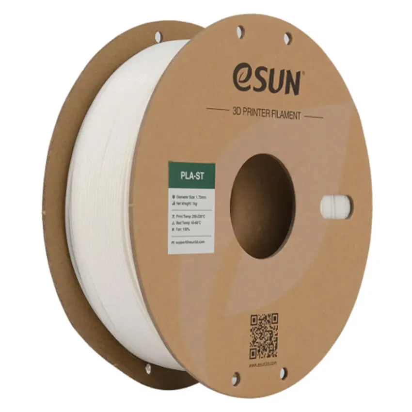Катушка пластика PLA-ST ESUN 1.75 мм 1кг., белая