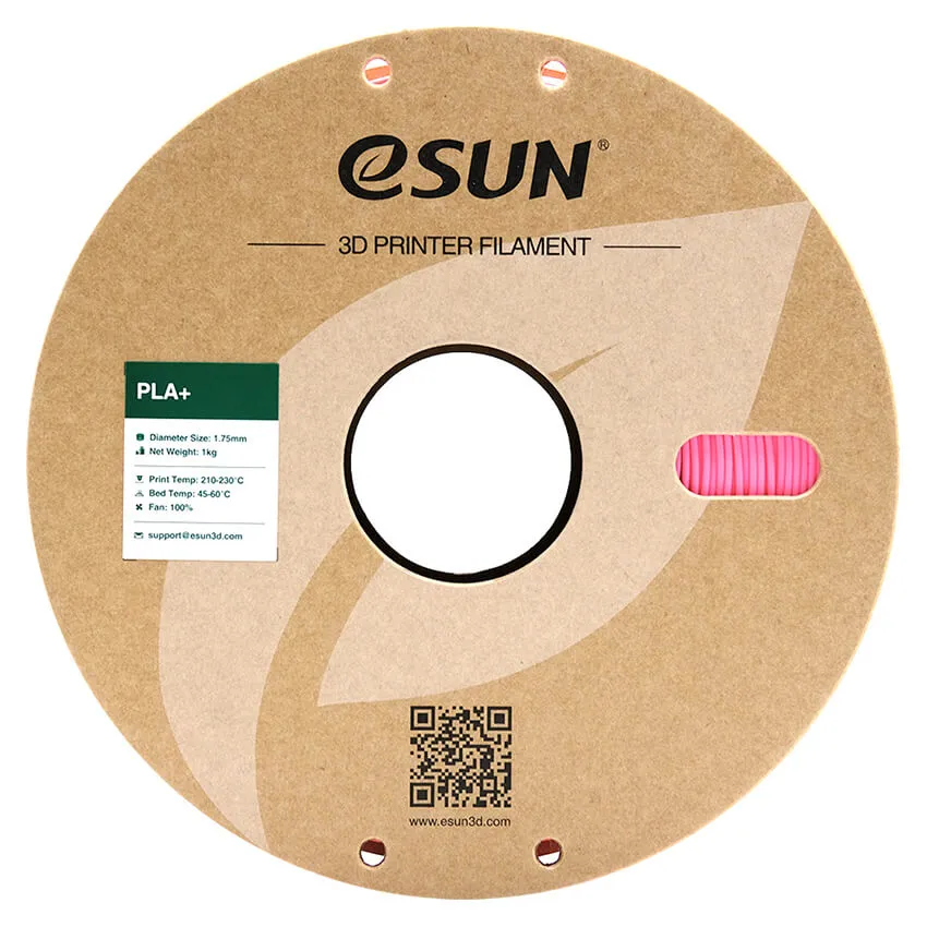 Катушка пластика PLA+ ESUN 1.75 мм 1кг., розовая