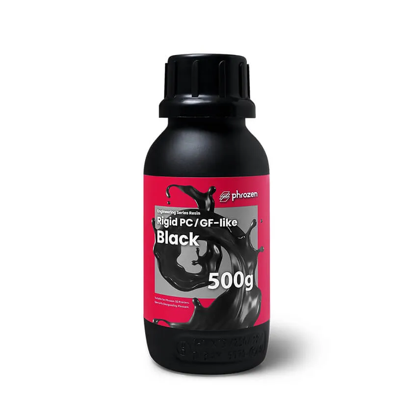 Фотополимерная смола Phrozen Rigid PC/GF-like, черная (0,5 кг)