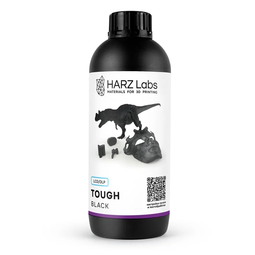 Фотополимерная смола HARZ Labs Tough, черная (1 кг)