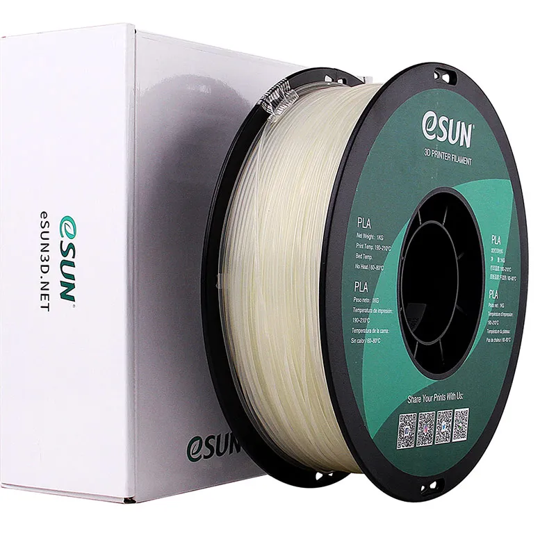 Катушка PLA-пластика ESUN 1.75 мм 1кг., натурально-белая (PLA175N1)