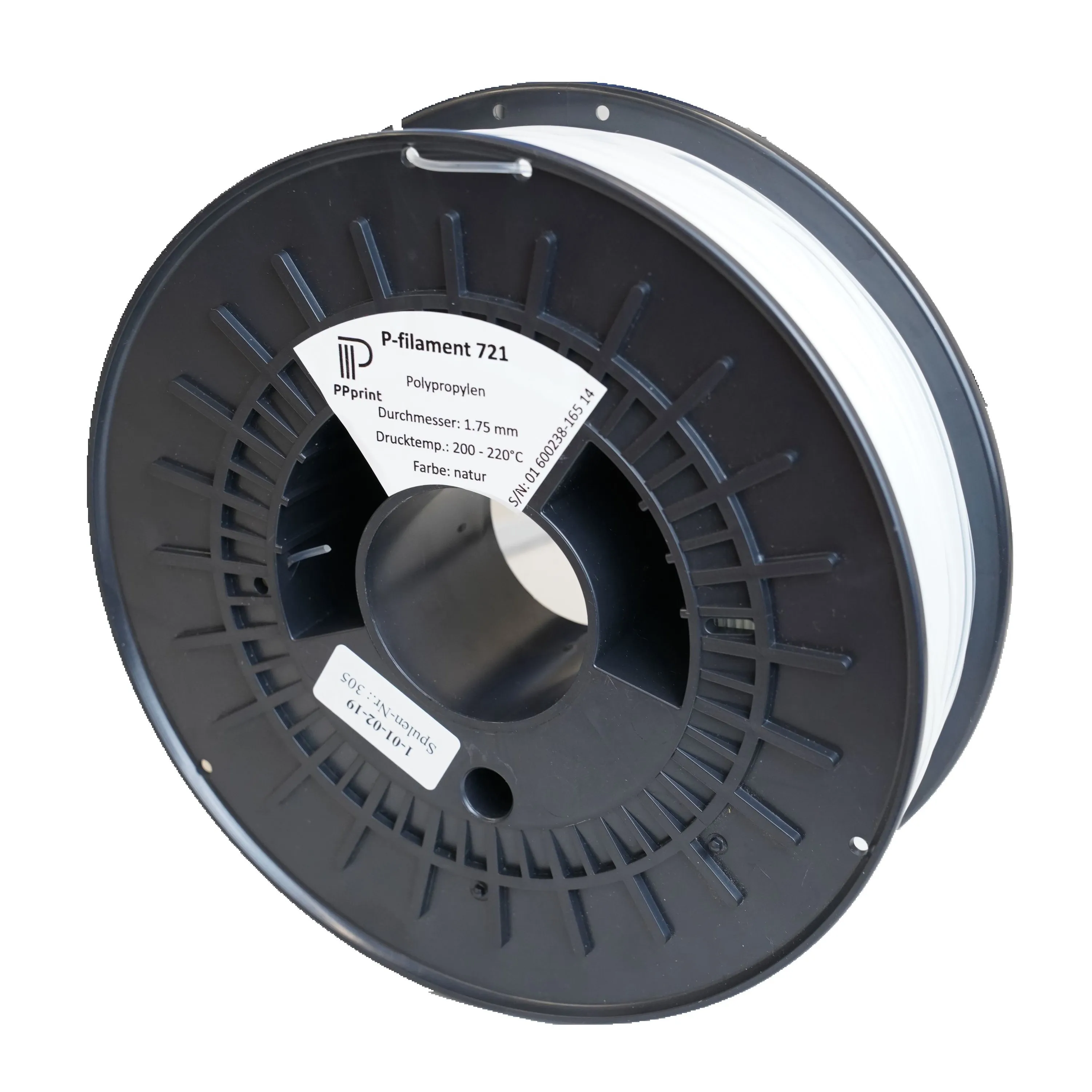 Катушка пластика Raise3D P-filament 721, 1.75 мм, 600 г, натуральная