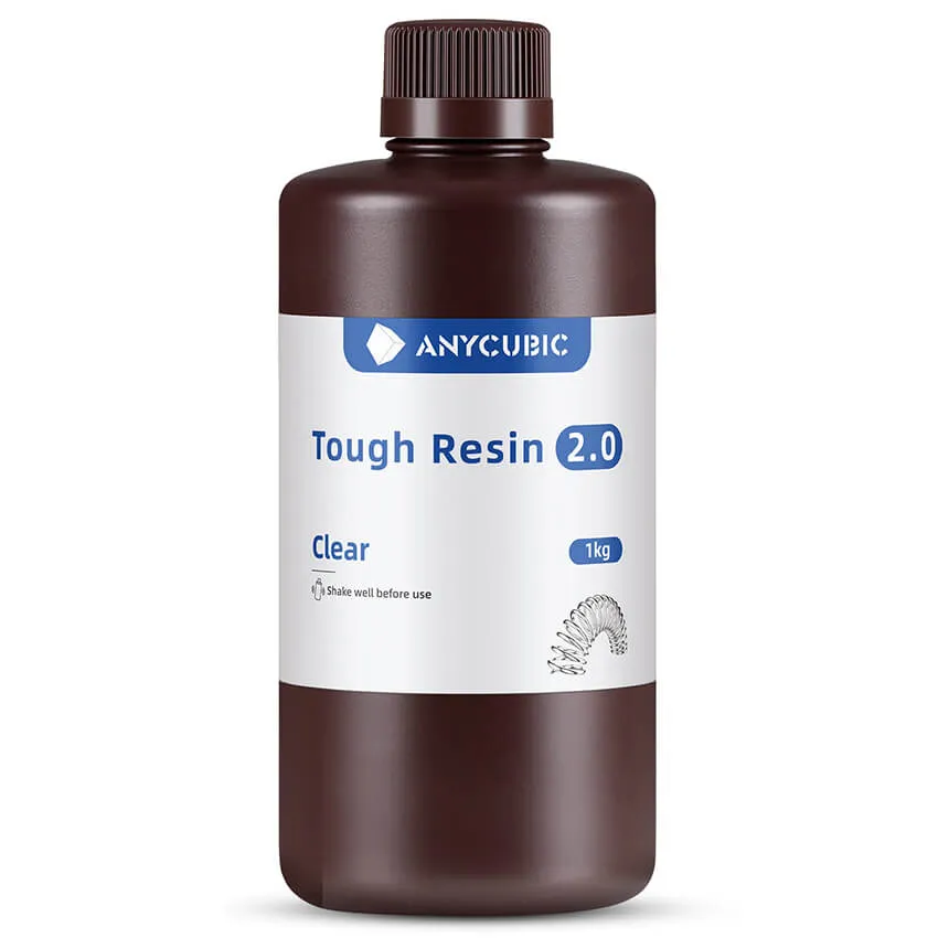 Фотополимерная смола Anycubic Flexible Tough Resin 2.0, черная (1 кг)