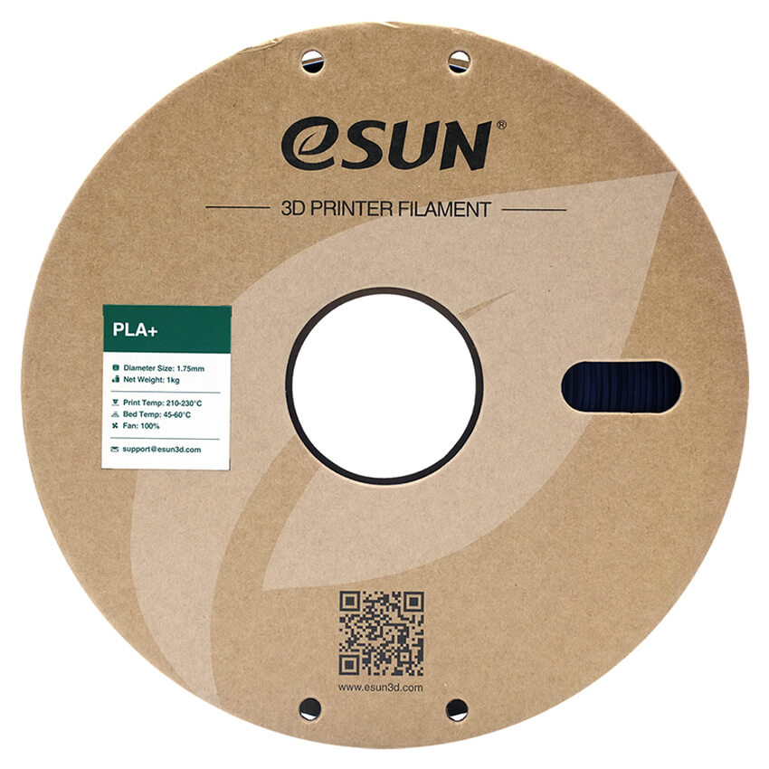 Катушка PLA+ пластика ESUN 1.75 мм 1кг., темно-синяя (PLA+175DU1/PLA+175D-U1P1)