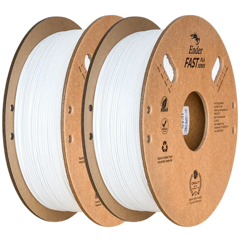 Набор PLA-пластика Creality Ender Fast 1.75 мм 2 кг, белая+белая