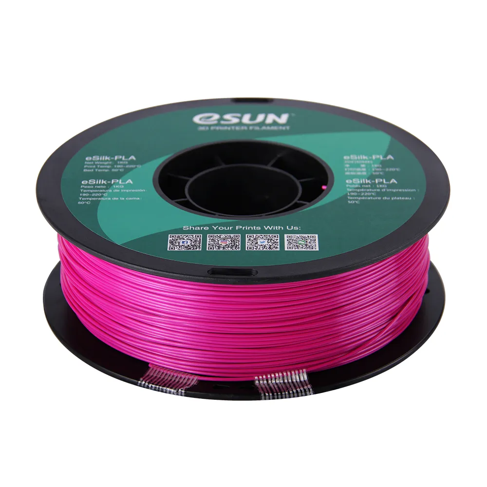 Катушка пластика eSilk-PLA Esun, 1.75 мм, 1 кг, фиолетовая