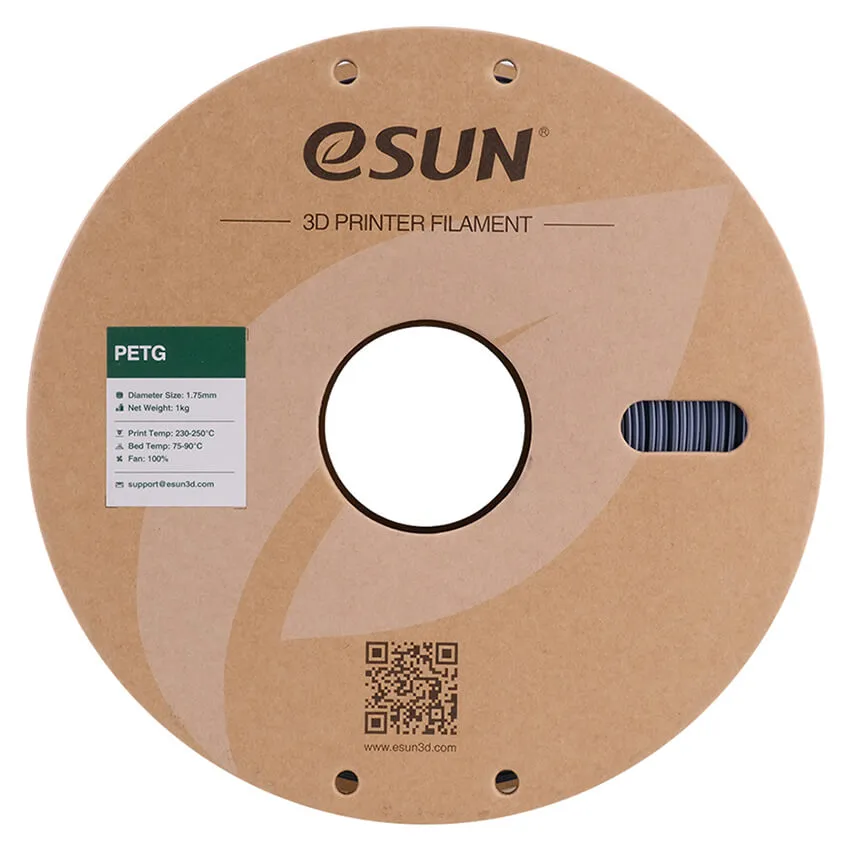 Катушка PETG-пластика ESUN 1.75 мм 1кг., серый (PETG175SH1/PETG175H1P1)