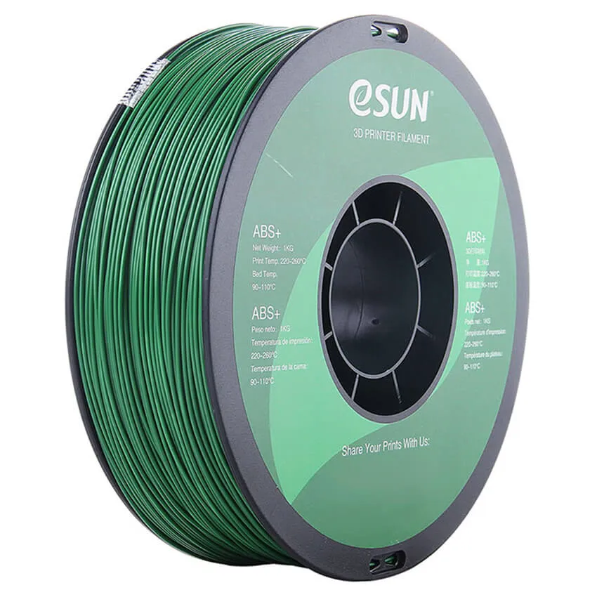 Катушка ABS+ пластика Esun, 1.75 мм, 1 кг, темно-зеленая