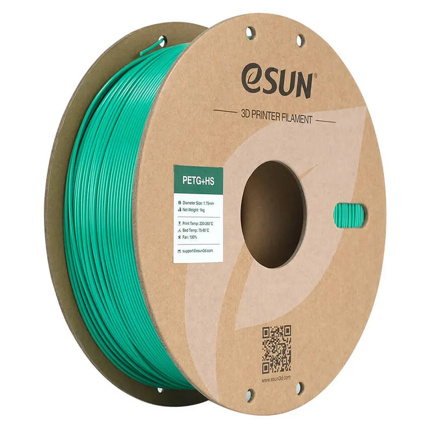 Катушка PETG+HS пластика ESUN 1.75 мм 1кг, зеленая