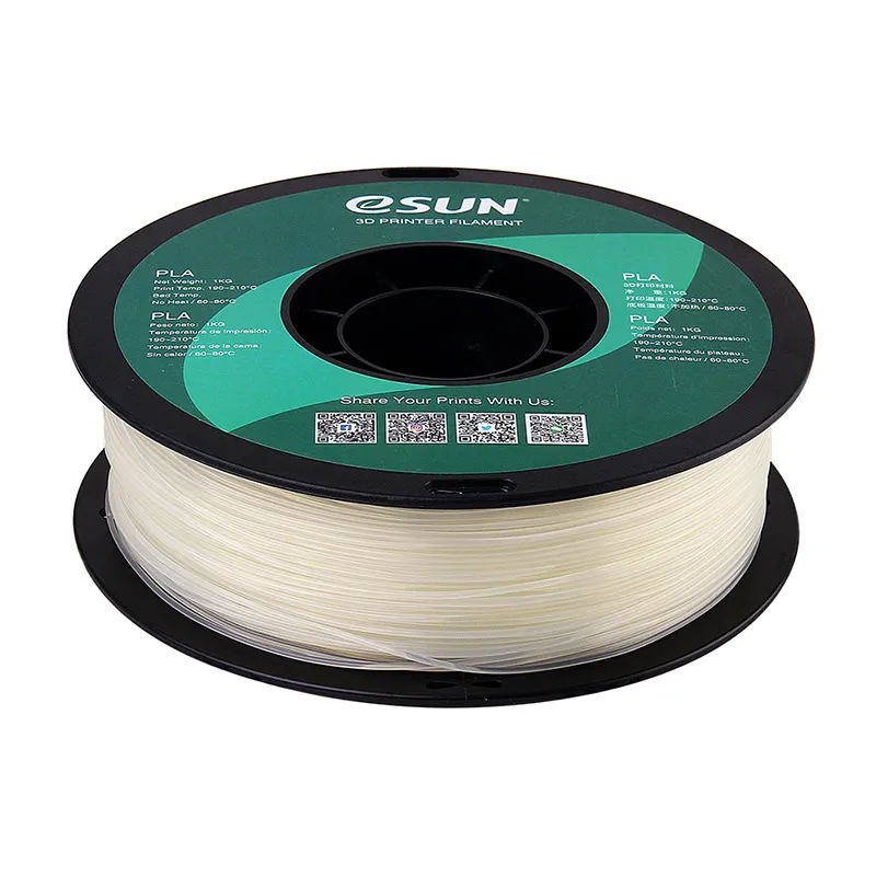 Катушка PLA-пластика ESUN 1.75 мм 1кг., натурально-белая (PLA175N1)