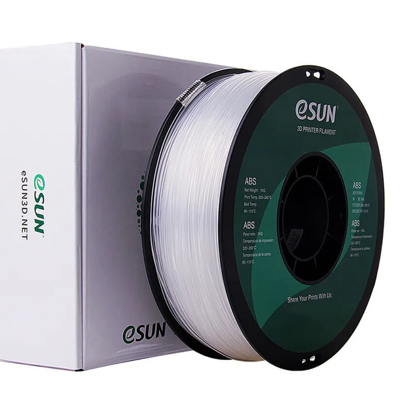 Катушка пластика ABS ESUN 1.75 мм 1кг., прозрачная