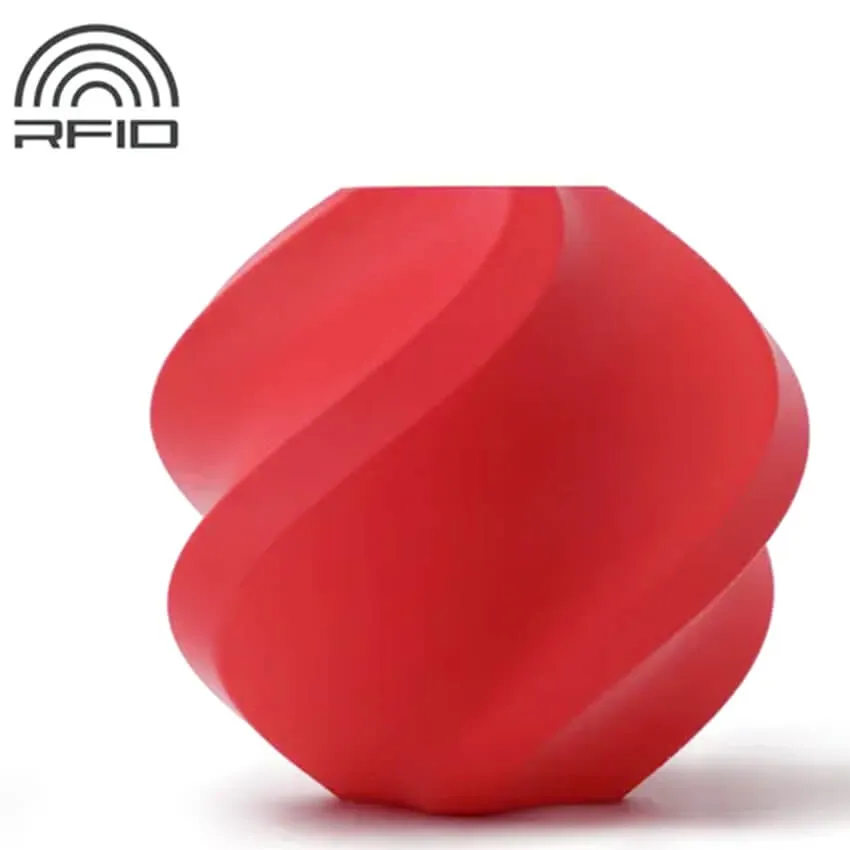 Катушка PLA Matte пластика Bambu lab - RFID 1.75 мм 1кг, красный алый