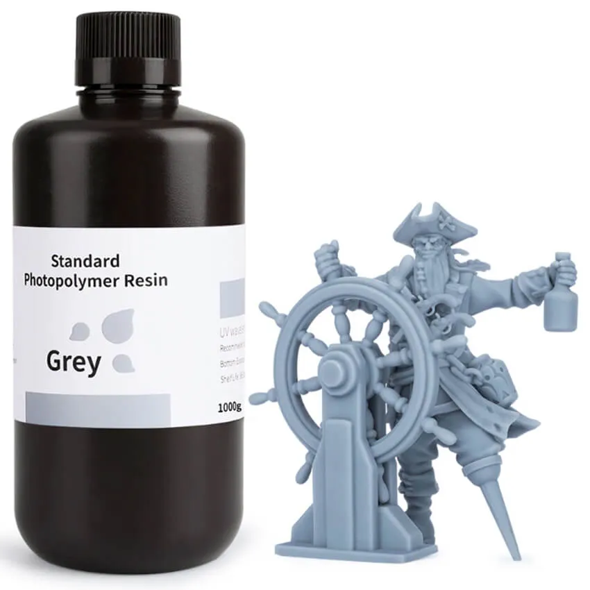 Фотополимерная смола Elegoo Standard Resin, серая (1 кг)