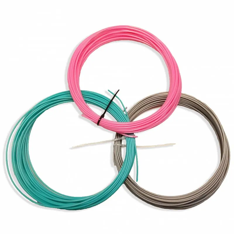 Комплект ABS-пластика Tiger3D 1.75 мм для 3D ручек (голубой, розовый, серебряный), по 10 м каждого цвета