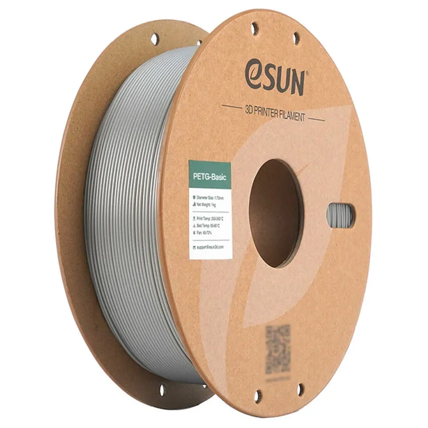 Катушка PETG-Basic пластика ESUN 1.75 мм 1кг, серебряная