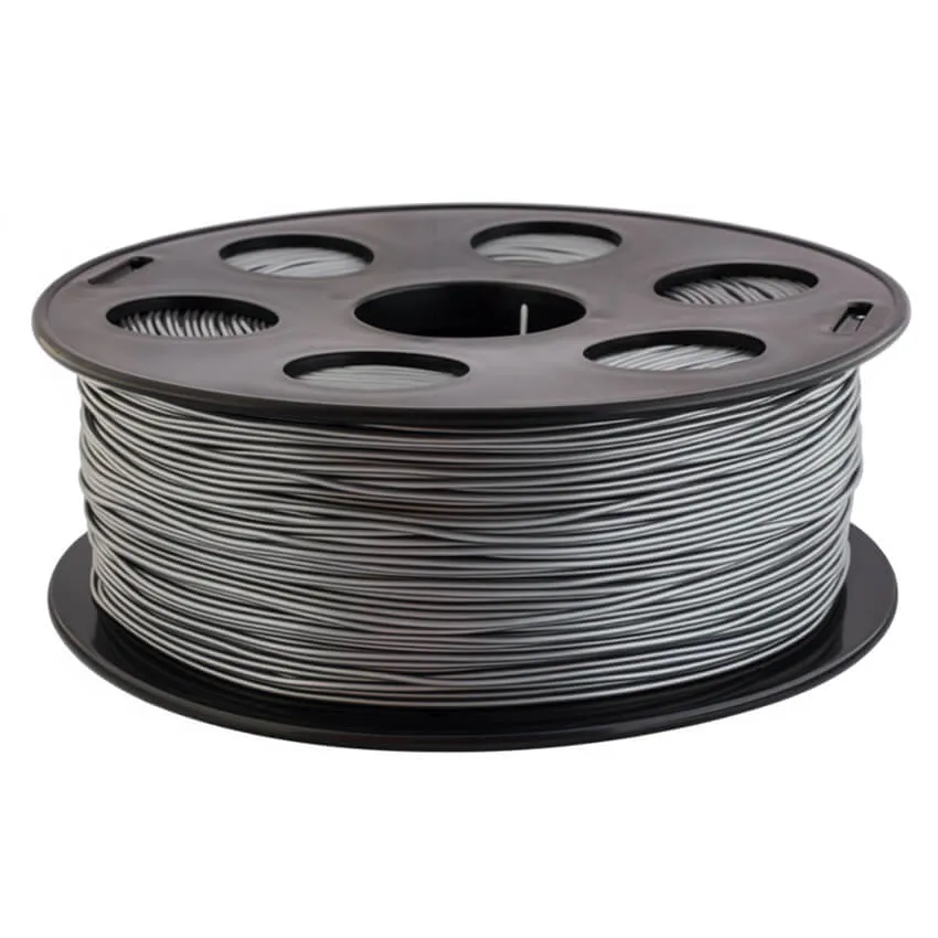 Катушка PETG пластика Bestfilament 1.75 мм 2,5кг., серебристая металлик