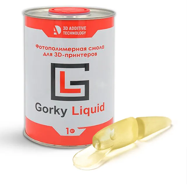Фотополимерная смола Gorky Liquid Silicone, прозрачная (1 кг)