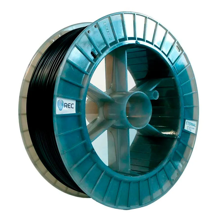 Катушка пластика REC ETERNAL 1.75 мм, 2 кг, черная
