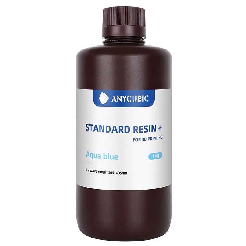 Фотополимерная смола Anycubic Standard Resin+, голубая (1 кг)
