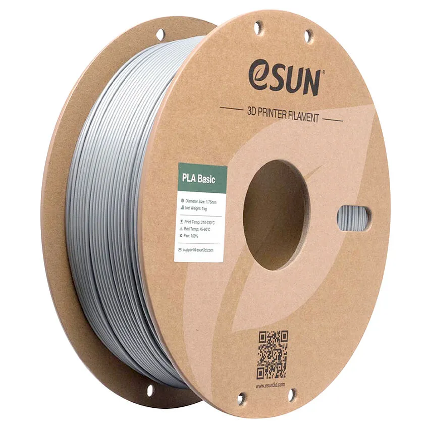 Катушка PLA-BASIC пластика ESUN 1.75 мм 1кг., цементно-серая