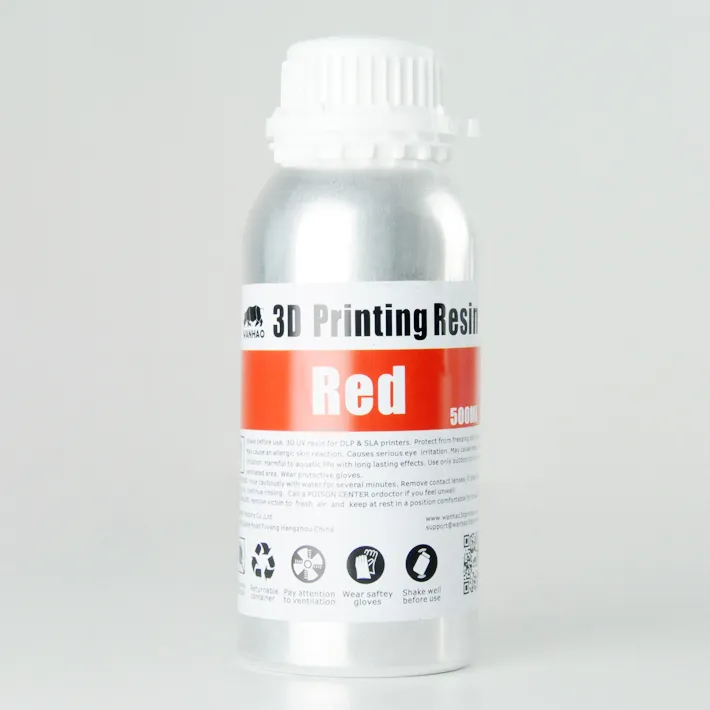 Фотополимер Wanhao Standard Resin, красный (500 мл)