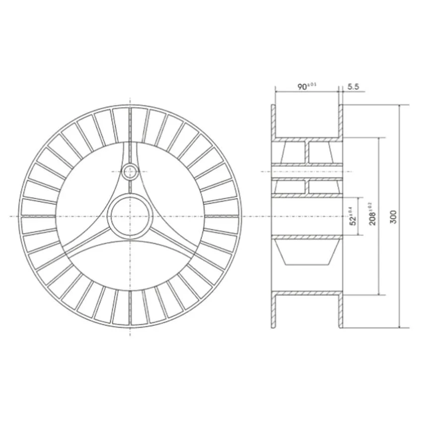 Катушка пластика REC CAST 1.75мм 2 кг, прозрачная