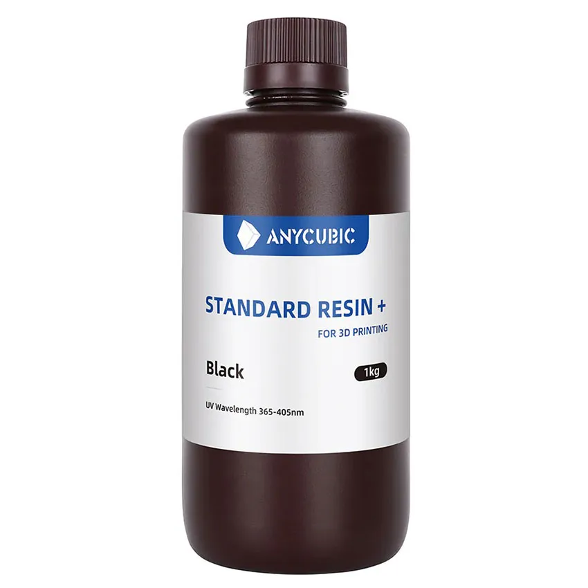 Фотополимерная смола Anycubic Standard Resin+, черная (1 кг)