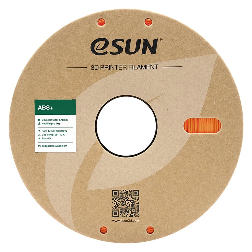 Катушка ABS+ пластика ESUN 1.75 мм 1кг., оранжевая (ABS+175O1/ABS+175O1P1)