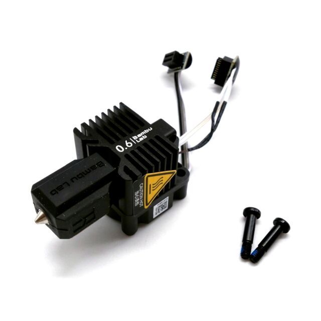 Хотэнд в сборе с соплом 0.6 мм из закаленной стали для 3D принтера Bambu Lab P1