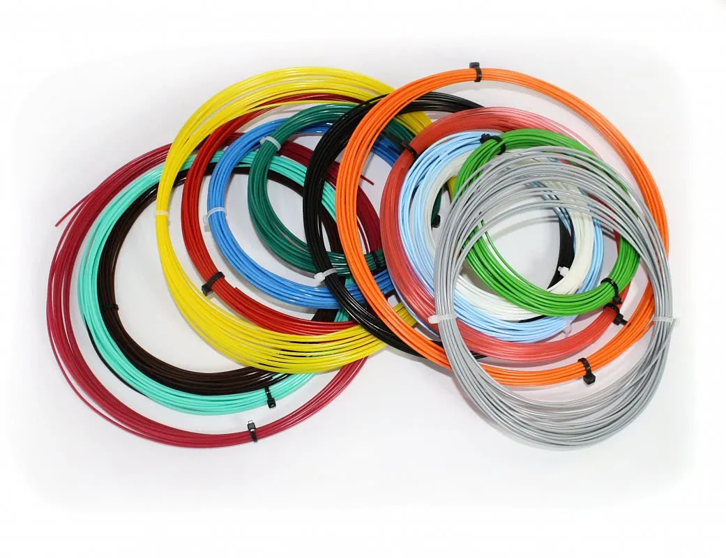 Комплект PLA пластика Tiger 3D 1.75 мм для 3D ручек, 14 цветов по 9 метров каждого цвета