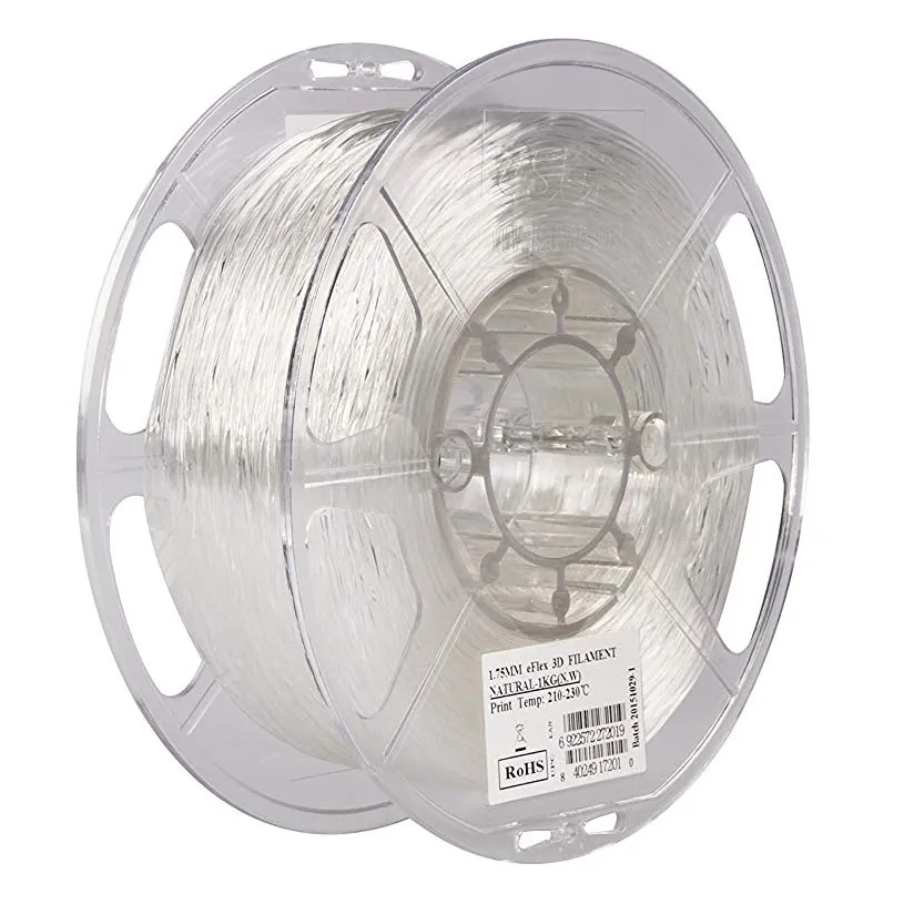 Катушка (TPU-87A) Flex-пластика ESUN 1.75 мм 1кг., натуральная
