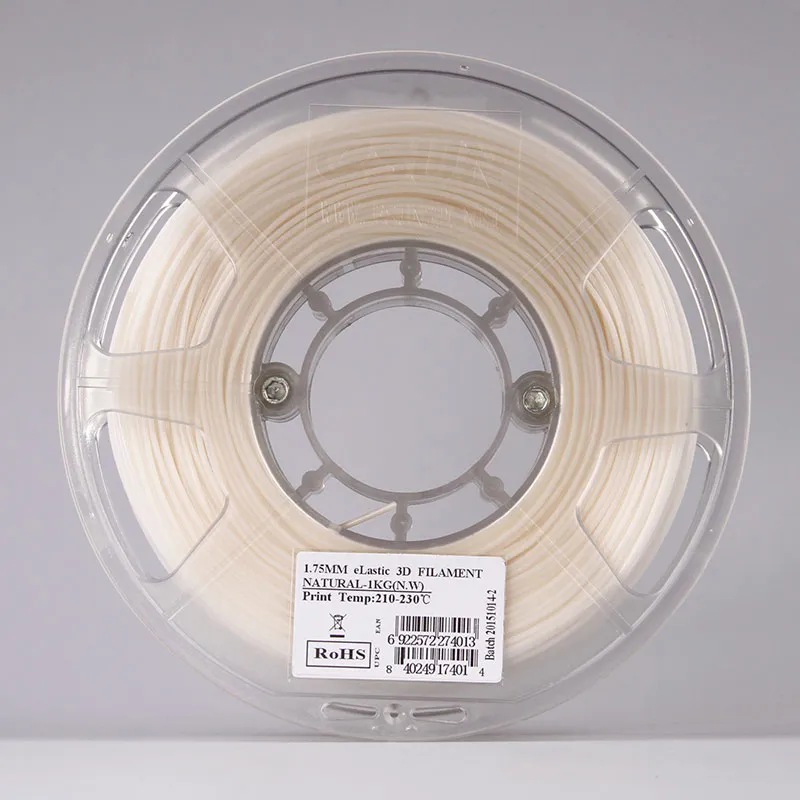 Катушка (TPE-83A)-пластика ESUN 1.75 мм 1кг., белая