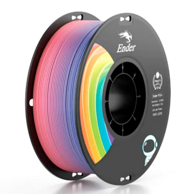 Катушка EN-PLA+ пластика Creality 1.75 мм 1кг., радужный (3301010314)