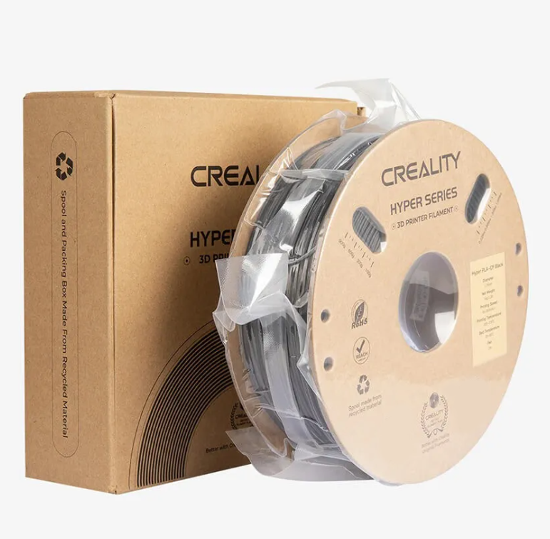Катушка Hyper PLA-CF-пластика Creality 1.75 мм 1кг, черная
