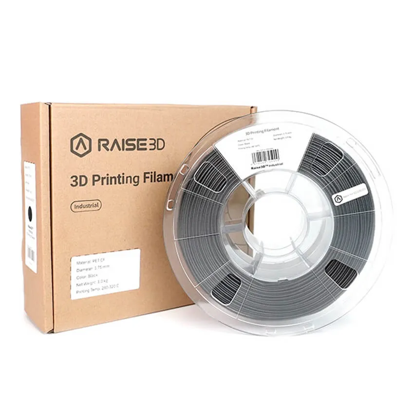Катушка пластика Raise3D Industrial PET CF, 1.75 мм, 1 кг, черная