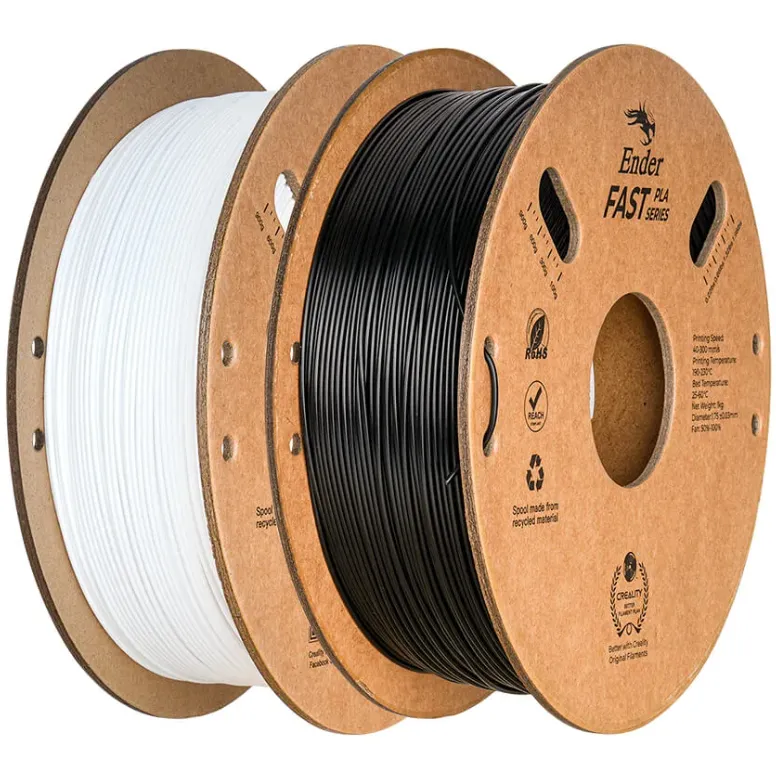Набор PLA-пластика Creality Ender Fast 1.75 мм 2кг, черная+белая