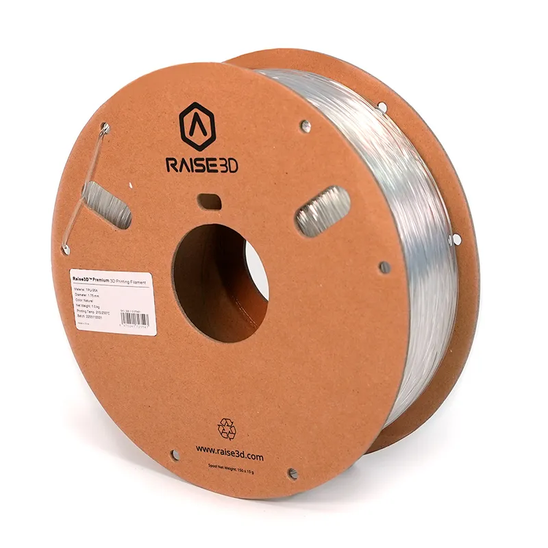 Катушка пластика TPU-95A Raise3D Premium, 1.75 мм, 1 кг, натуральная