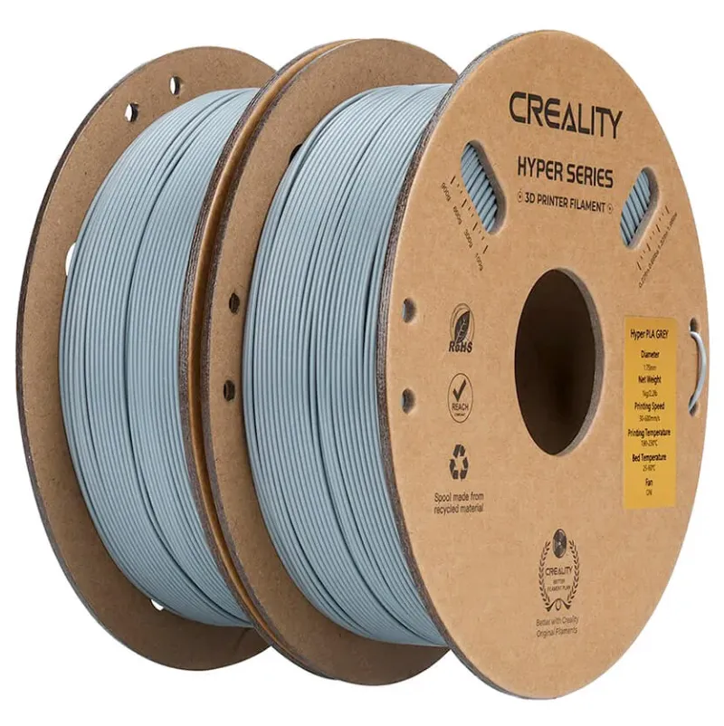 Набор Hyper PLA-пластика Creality 1.75 мм 2кг, серая+серая (3301010472)