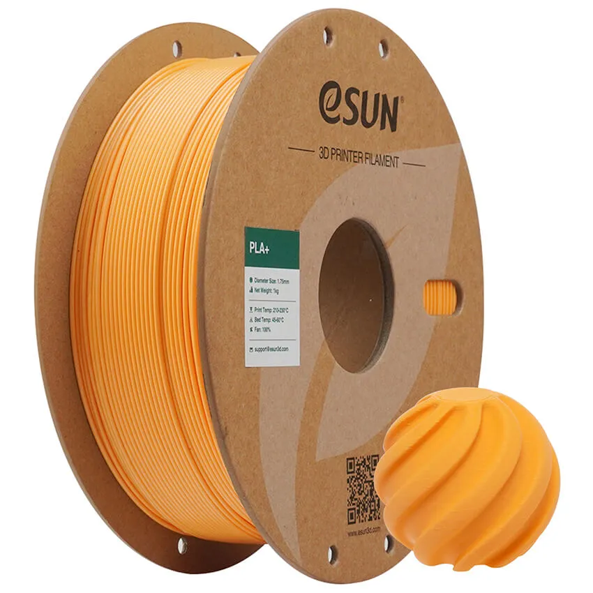 Катушка PLA+ пластика ESUN 1.75 мм 1кг., абрикосовая