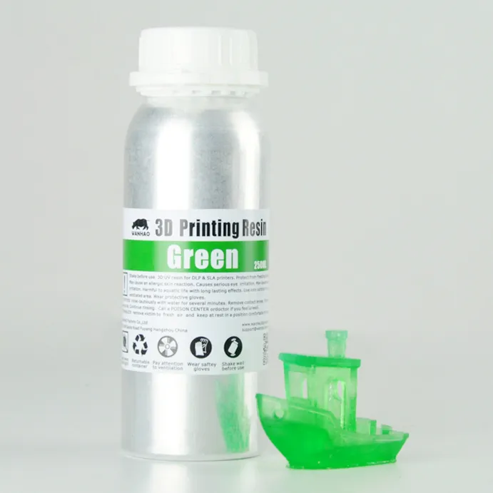 Фотополимер Wanhao Standard Resin, зелёный (250 мл)