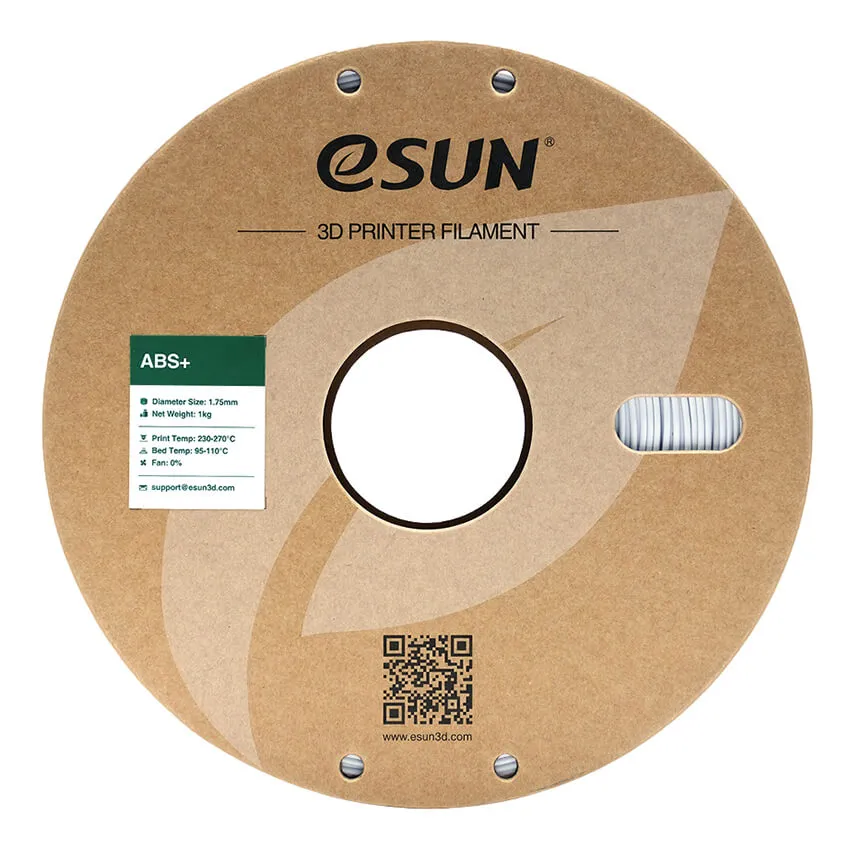 Катушка ABS+ пластика ESUN 1.75 мм 1кг., холодная белая (ABS+175CW1/ABS+175C-W1P1)